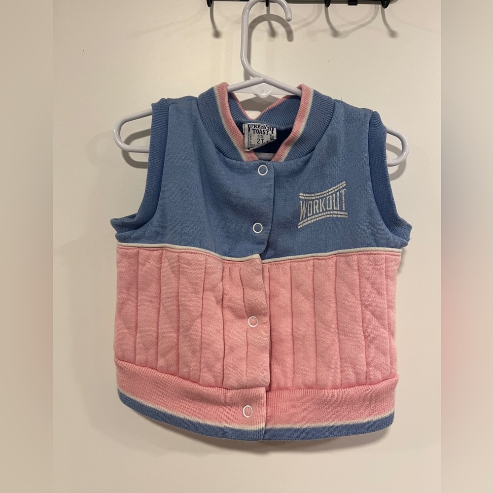Vintage Toddler French Toast Workout Vest!